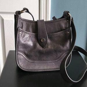 Frye Black Leather Shoulder Bag